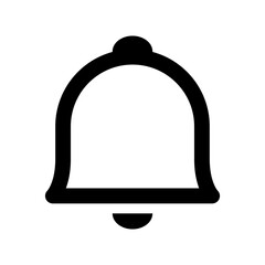 Notification bell line icon isolated PNG