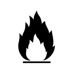 Symbol Flammable isolated PNG