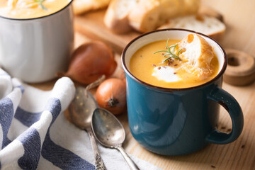 pumpkin soup for lunch