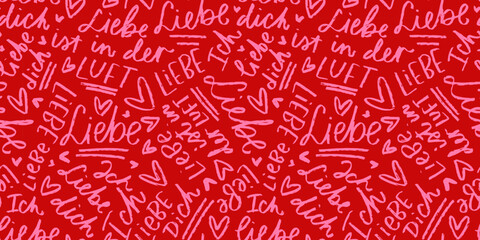 Valentinstag rote romantisch hintergrundbilder mit herz, Ich liebe dich und Liebe ist in der luft Glückwunsche und zitieren typografie.
