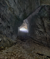 Obraz premium Cave entrance in Cetatile Ponorului, Romania