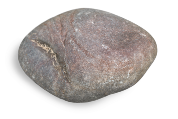 Pebble stone isolated on white background