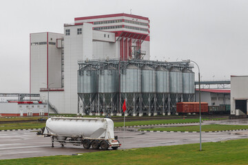 Exterior view of big poultry farm.