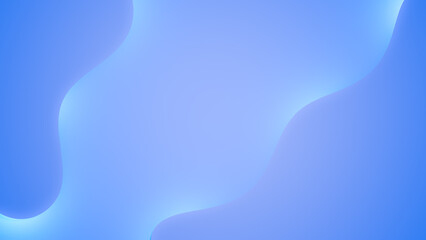 Blue Abstract background with resembles wave. Minimal idea concept, 3D Render.