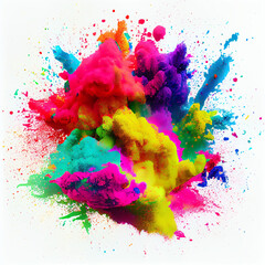 Bright Multicolor Holi Paint Color Powder