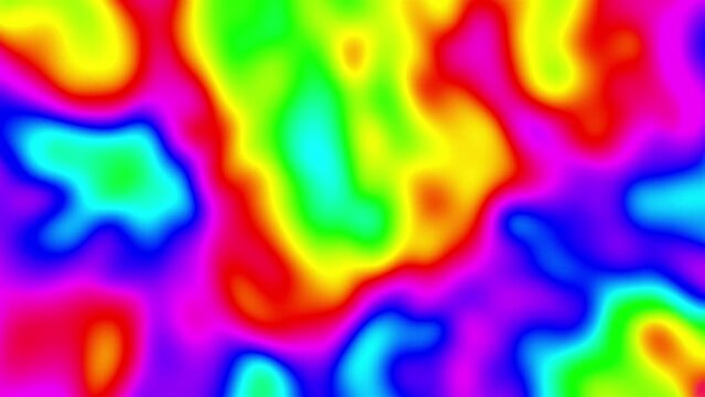 Digital colorful wave background loop