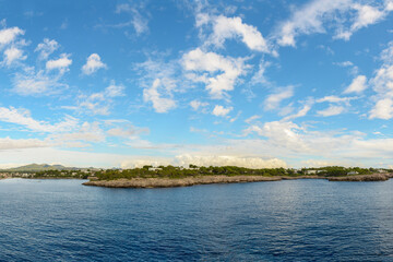 nice view of coast of mallorca balearic islands