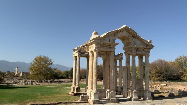 Tetrapylon - The Gateway to the temple of Aphrodite in Aydin Turkey
