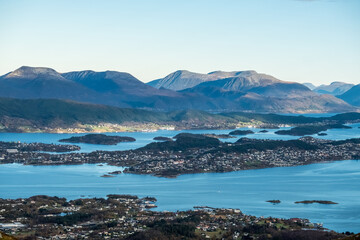 Hiking on the island of Sula, Norway