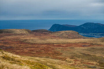 Hiking on the island of Sula, Norway