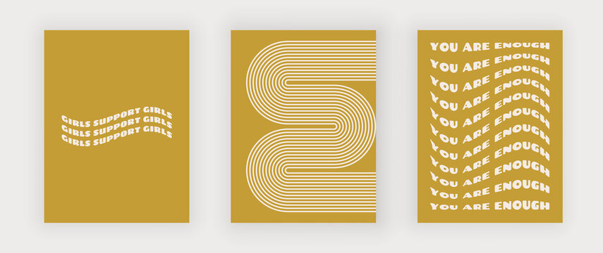 Yellow retro wavy text for wall art prints and design clothes
