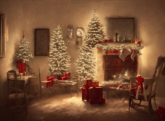 christmas living room