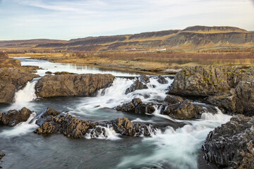 Glanni waterfall Iceland Autumn Vibes