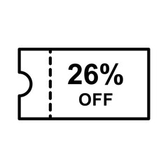 Discount offer icon vector design templates