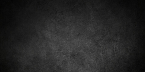 Obraz na płótnie Canvas Black stone concrete grunge wall texture and backdrop background anthracite panorama. Panorama dark grey black slate background or texture. 
