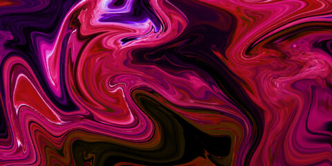 Fototapeta premium Fire flames on a red, pink liquied marble background colorful liquid marble surfaces design. Abstract color acrylic pours liquid marble surface design. Beautiful fluid abstract paint background.