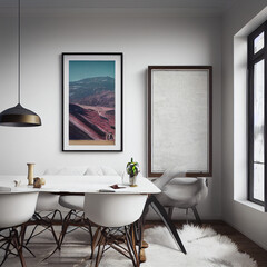 modern design,libing room,living space,bednroom,frame mockup