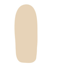 Abstract hand drawn shape in boho natural style