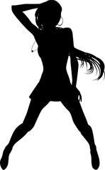 Woman Dancing Person Silhouette