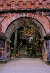南禅寺，水路閣，絶景，秋，紅葉，名庭・文化財，京都，お寺, 風景, 旅行, 建築, 自然, 木,