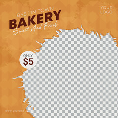 Food Social Media Post and Food Promotion banner Template