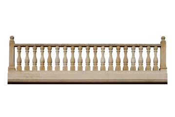 Stone balcony fence.