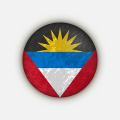 Fototapeta premium Country Antigua and Barbuda. Antigua and Barbuda flag. Vector illustration.