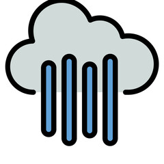 Obraz premium cloud weather forecast nature icon