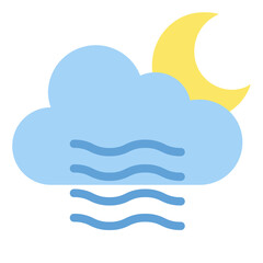 moon weather forecast nature icon
