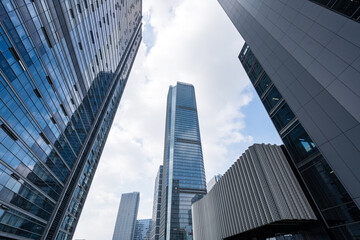 Fototapeta na wymiar modern office building in hangzhou china