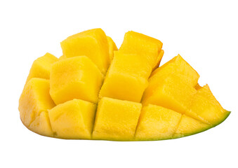 mango cut in half