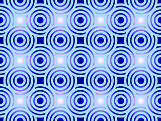 Seventies Circles Background Seamless Pattern