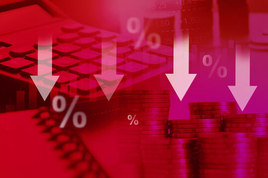 economic recession , financial crisis , business problem concept
