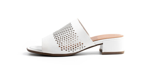 Female sandals isolated on white background