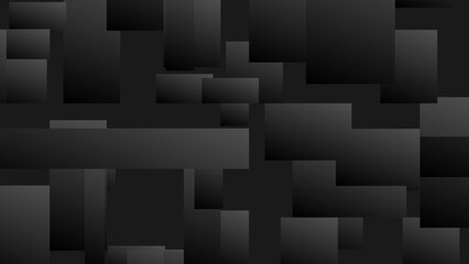 Abstract black tech geometric mosaic background