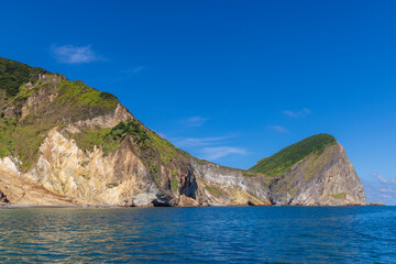 Fototapeta na wymiar Guishan Island and milk sea in Yilan of Taiwan