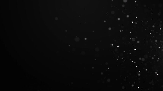 4K Defocused Highly Detailed Abstract Particles Soft Black Seamless Loop Background