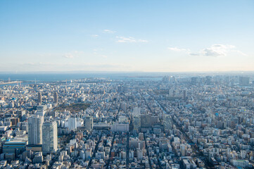 東京 大都会 上空写真 イメージ