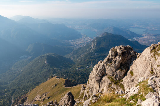 the view from the top of the southern Grigna