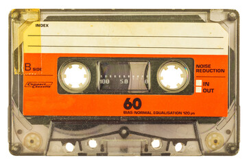 Old audio compact cassette - obrazy, fototapety, plakaty