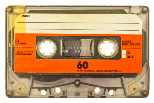 Old audio compact cassette