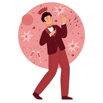 explorers characters Entertainer, mbti concept flat vector