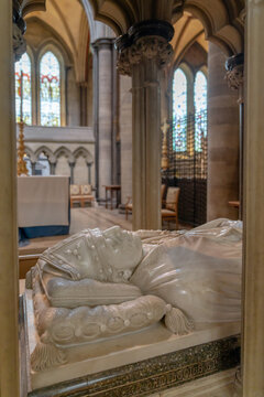 Tomb Of The Archbishop In The Side Nave Of The Salisbury Cathedral