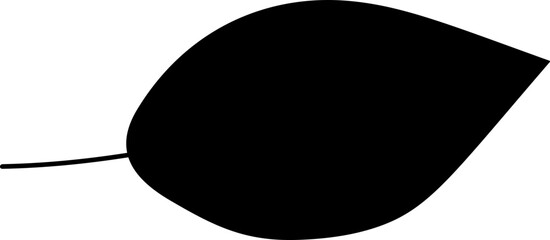 Tree leaf botanical floral decoration silhouette