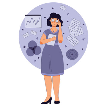 Keepers characters Logistician, mbti concept flat vector