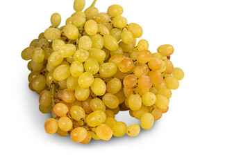 Ripe bunch of grapes on a white background. Isolate. - Powered by Adobe
