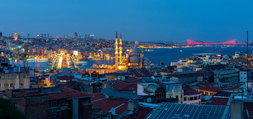 July 15 Martyrs Bridge (Bosphorus Bridge) and Istanbul view