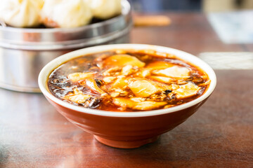 Traditional breakfast in northern China, bean curd 