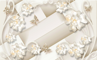 Obraz na płótnie Canvas wedding card with roses and rings