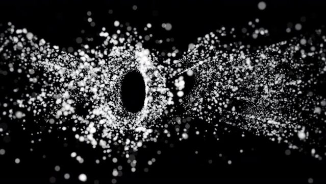 Happy New Year 2023 particle isolated transparent background